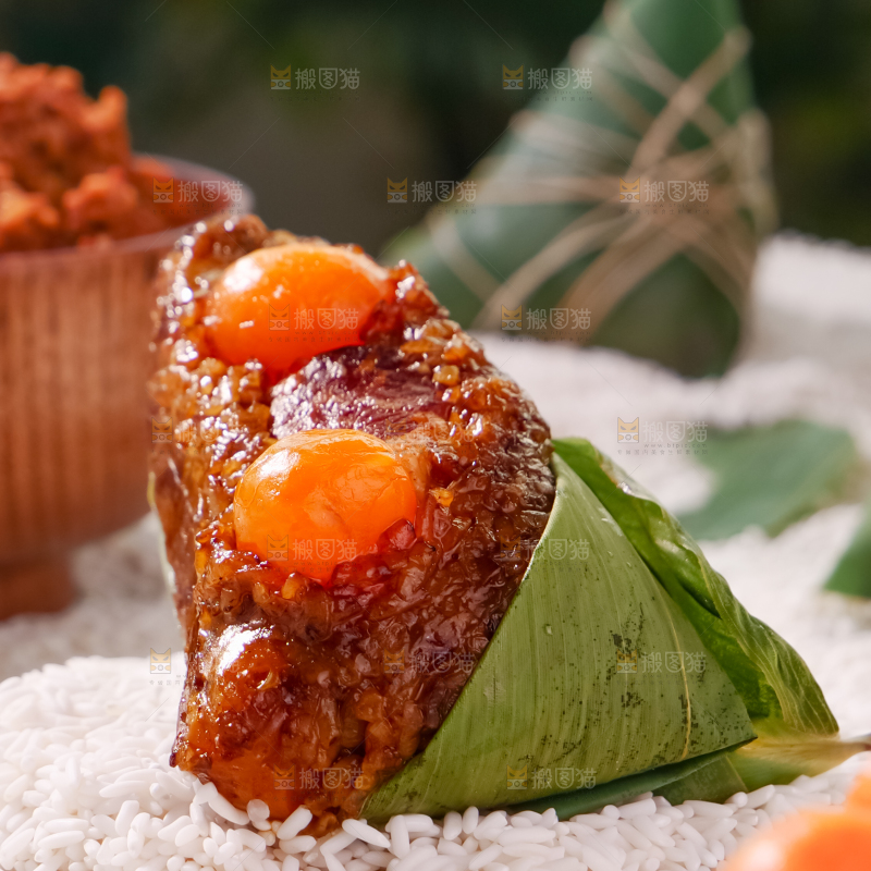 咸蛋黄肉粽
