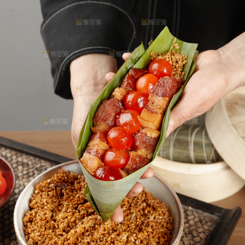 咸蛋黄肉粽