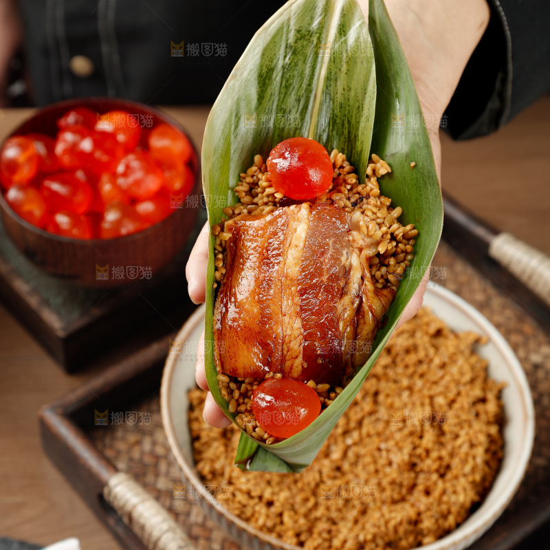 咸蛋黄肉粽