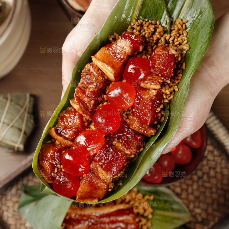 咸蛋黄肉粽
