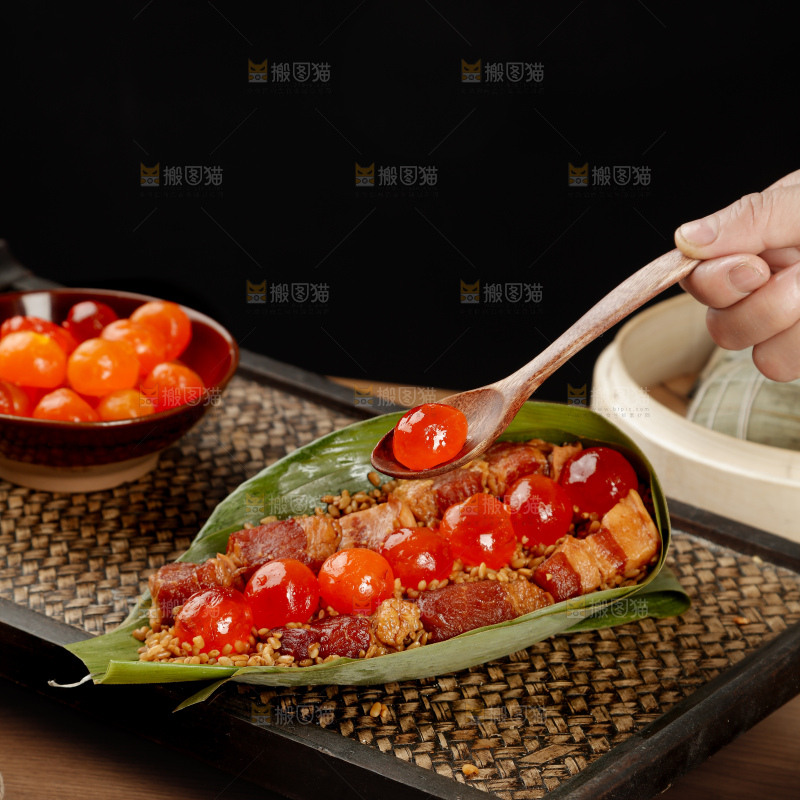 咸蛋黄肉粽