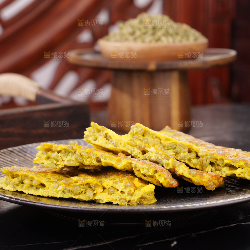 青麦仁煎蛋