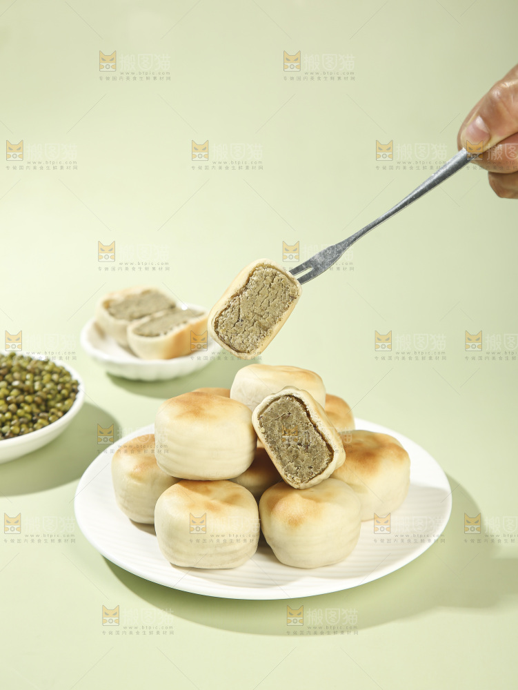 冰皮绿豆饼