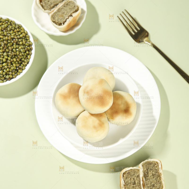 冰皮绿豆饼