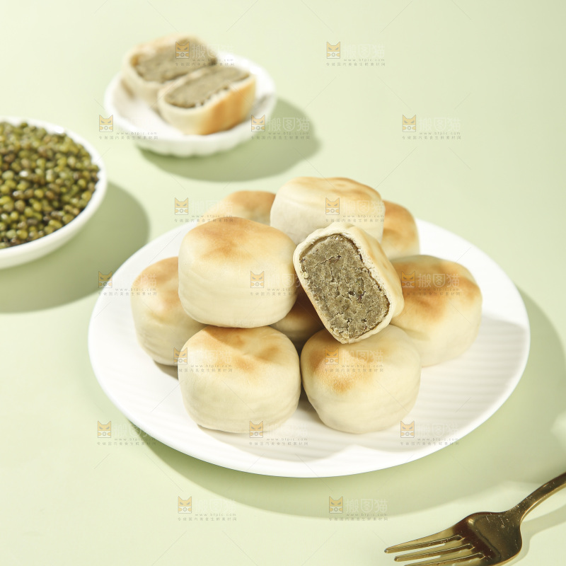 冰皮绿豆饼