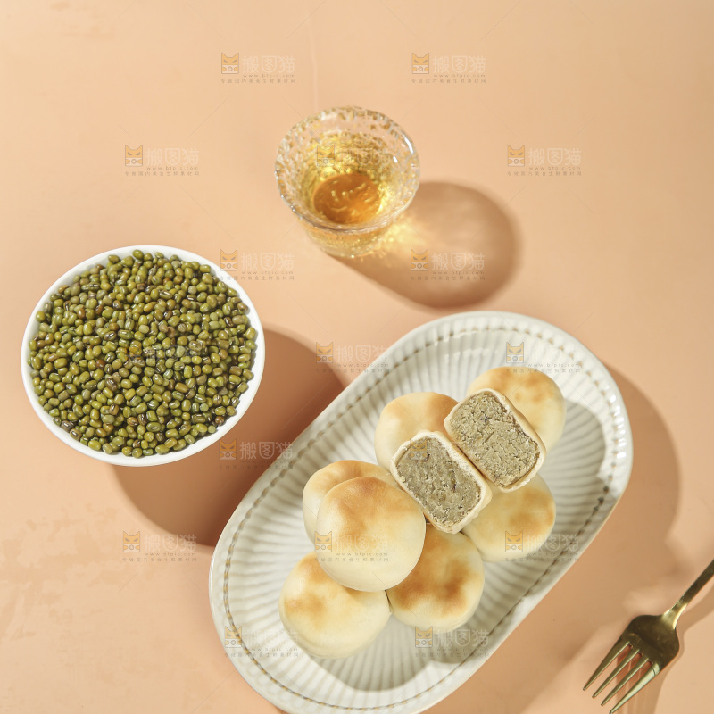 冰皮绿豆饼