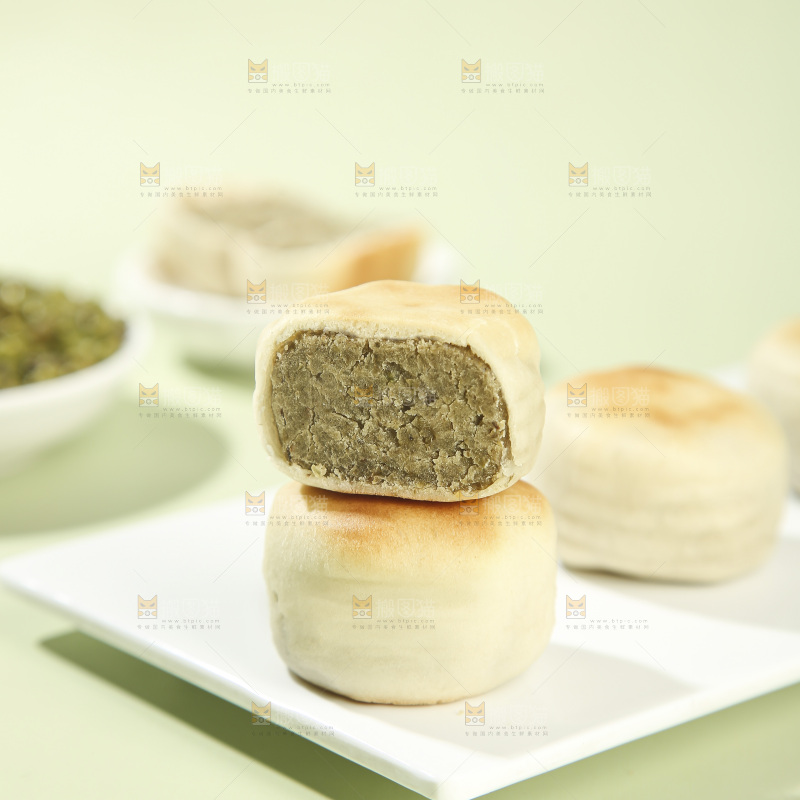 冰皮绿豆饼