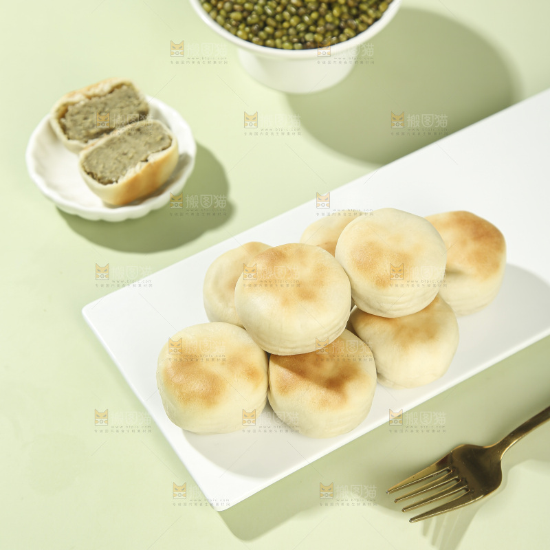冰皮绿豆饼