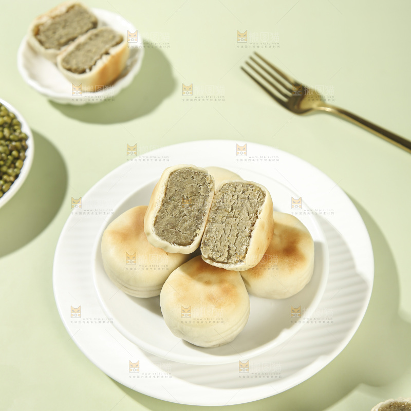 冰皮绿豆饼