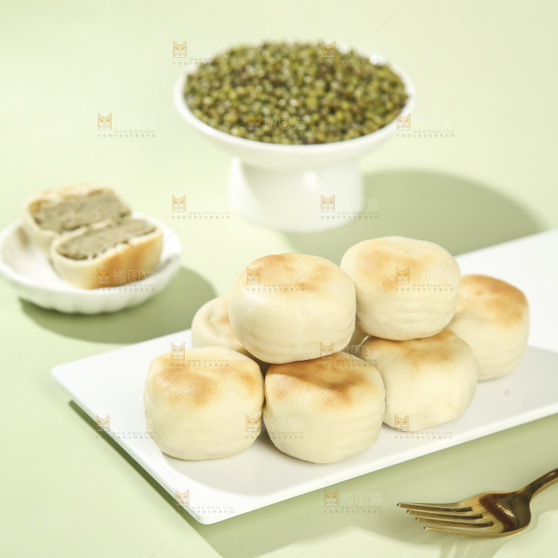 冰皮绿豆饼