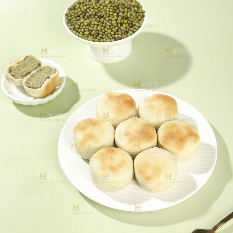 冰皮绿豆饼