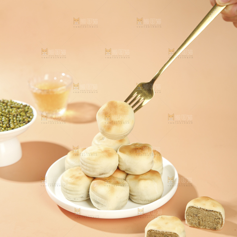 冰皮绿豆饼