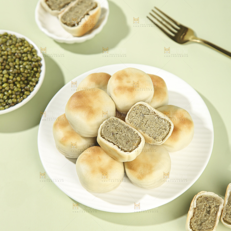 冰皮绿豆饼