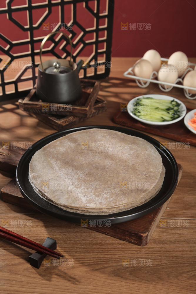 黑全麦卷饼