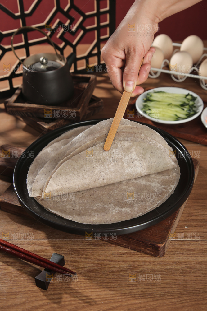 黑全麦卷饼