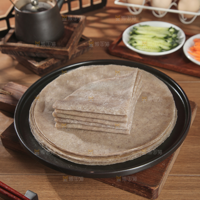 黑全麦卷饼