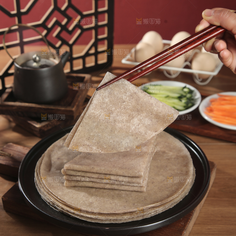 黑全麦卷饼
