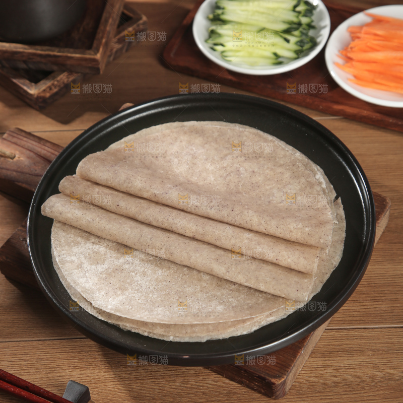 黑全麦卷饼