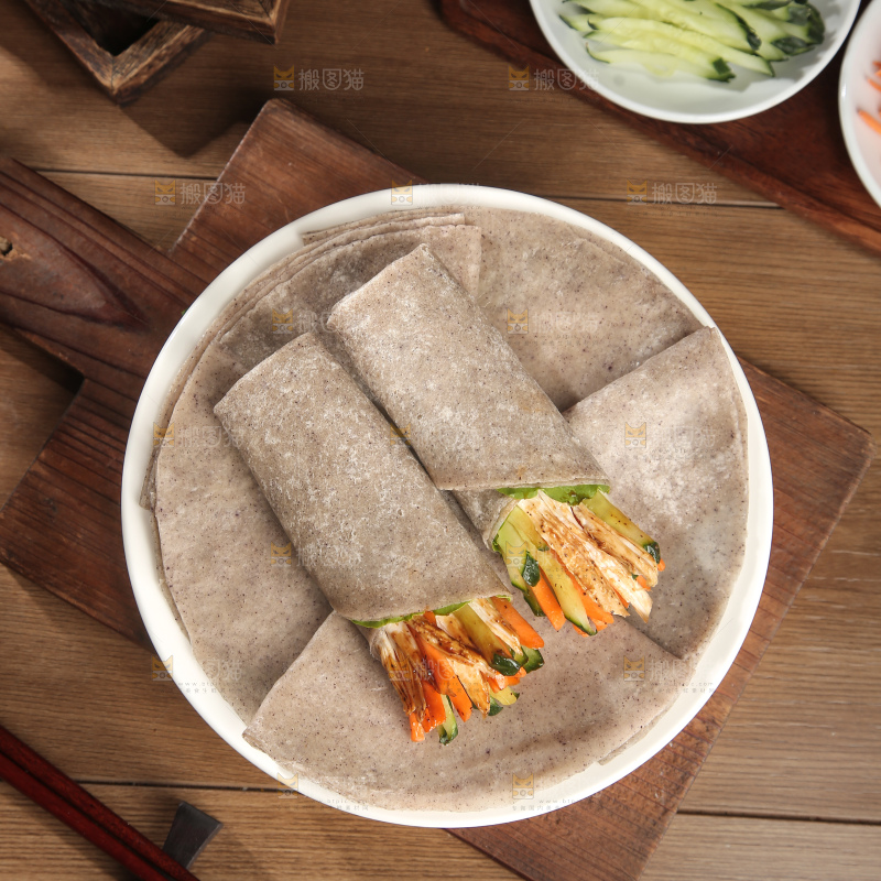 黑全麦卷饼