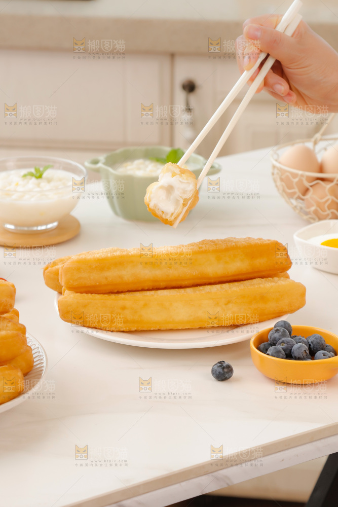 油条玉米羹组合