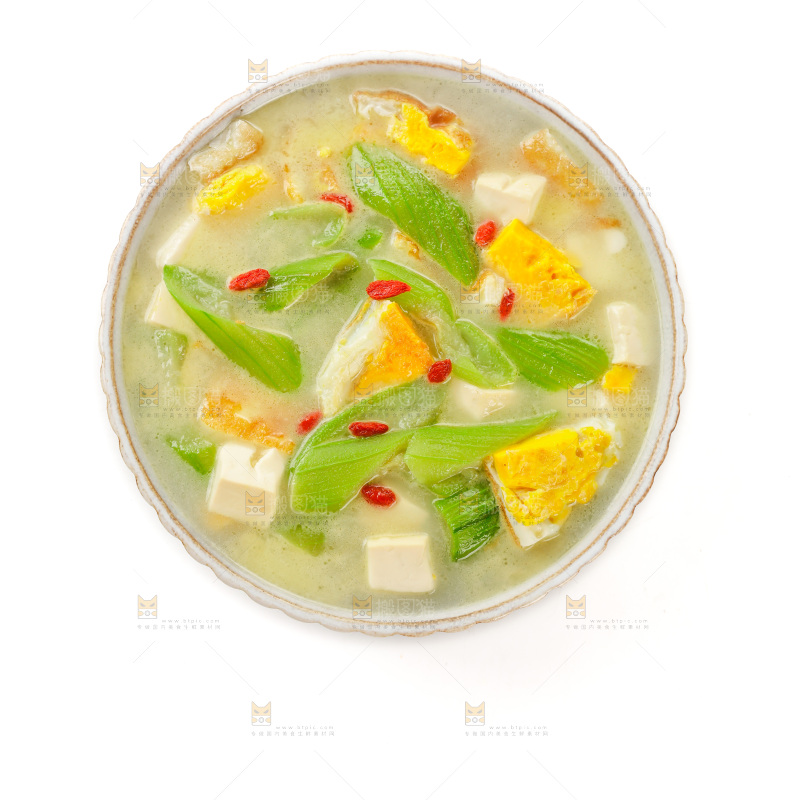 丝瓜豆腐蛋汤