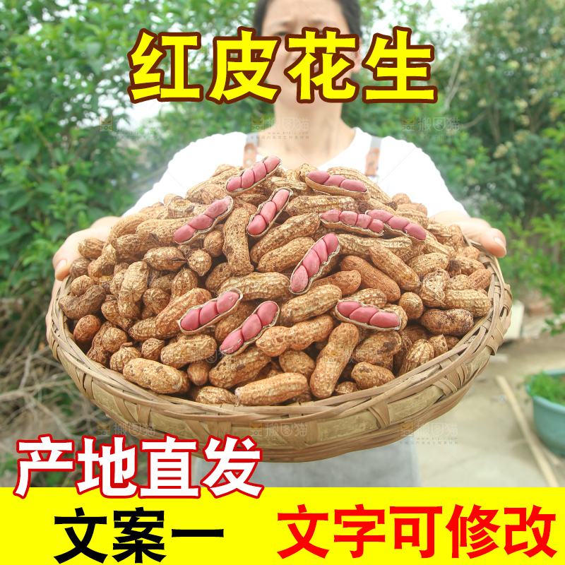 红皮花生