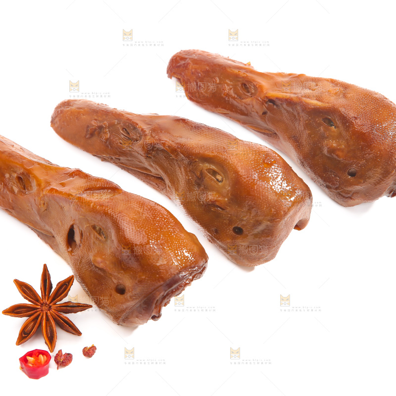 卤鸭头