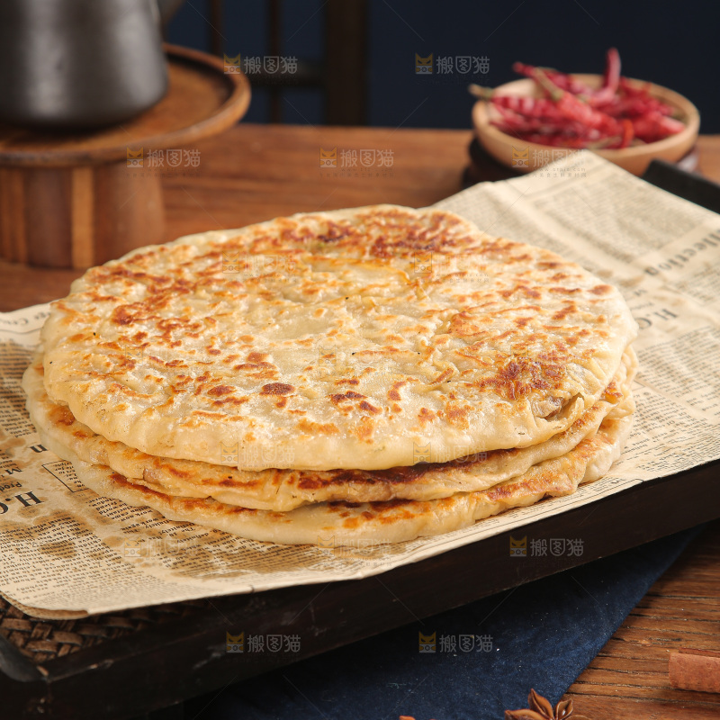 深底上的香河肉饼