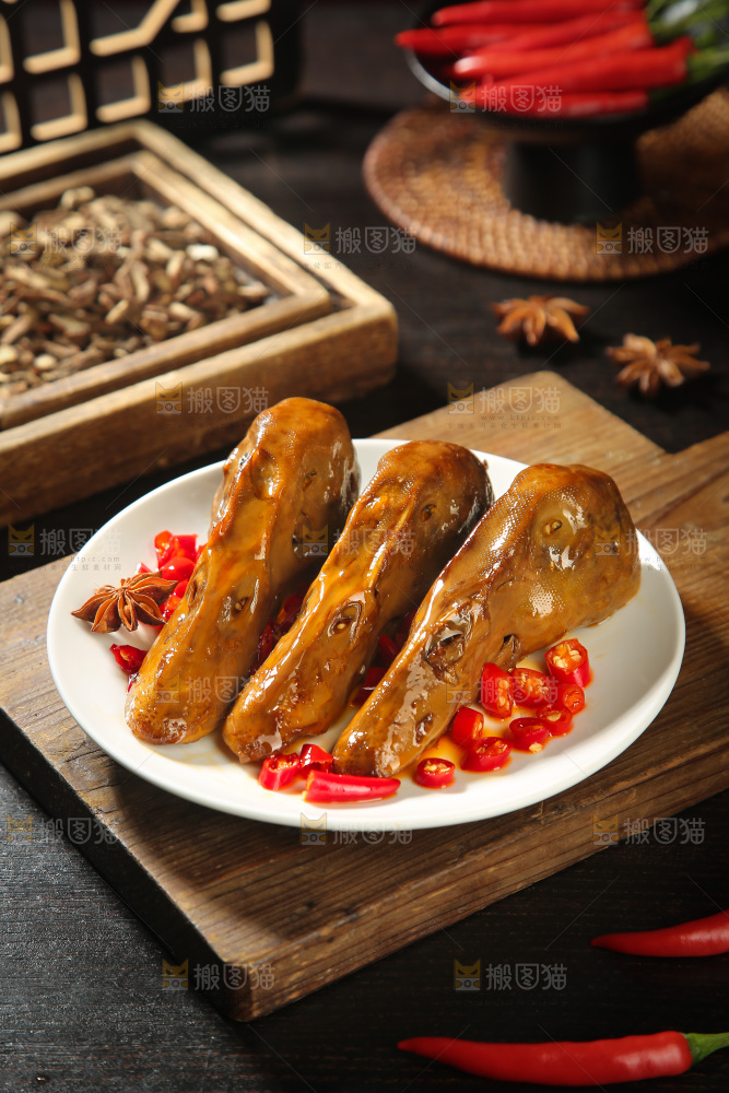 卤鸭头