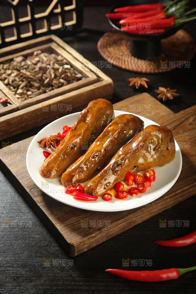 卤鸭头