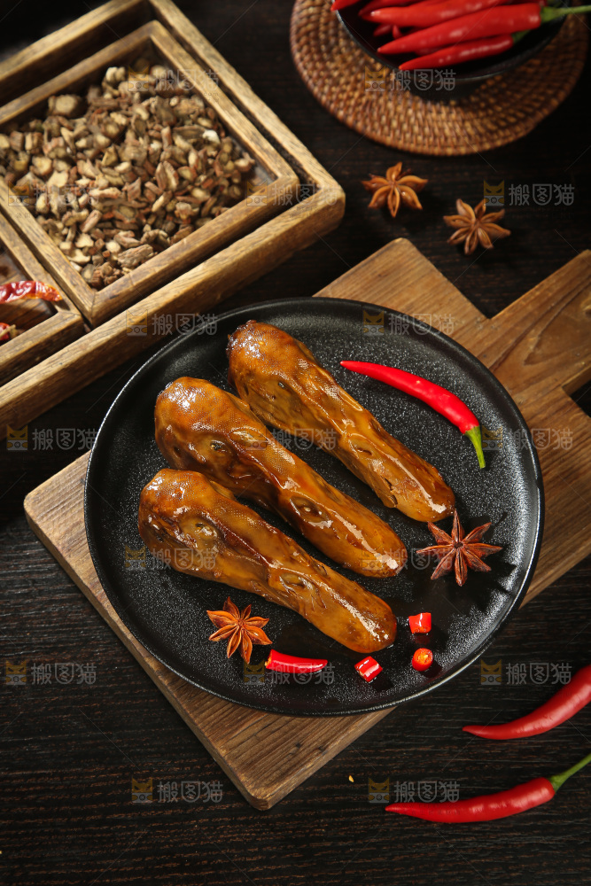 卤鸭头