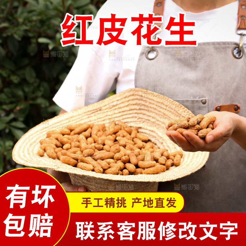 红皮花生