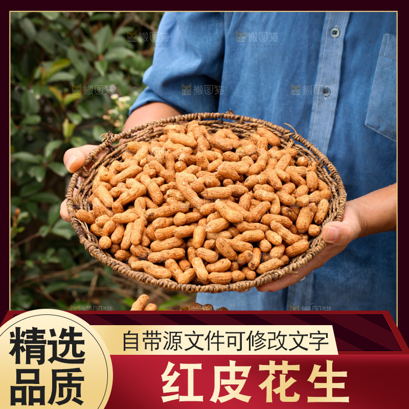 红皮花生