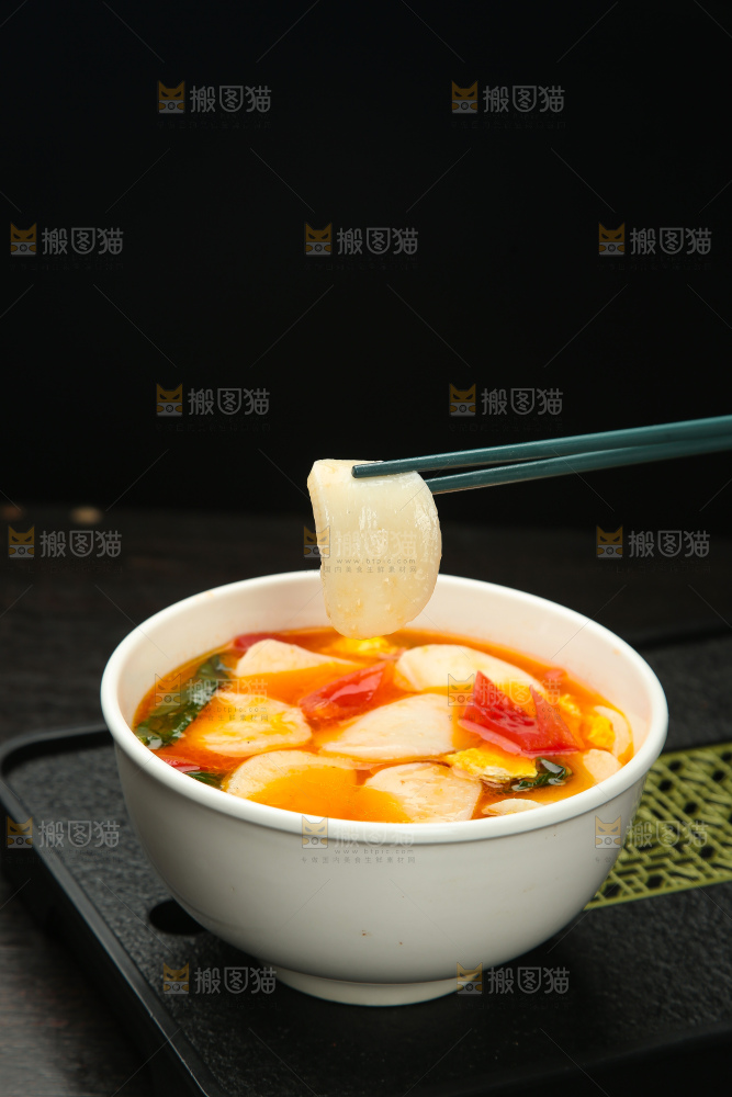 西红柿年糕汤