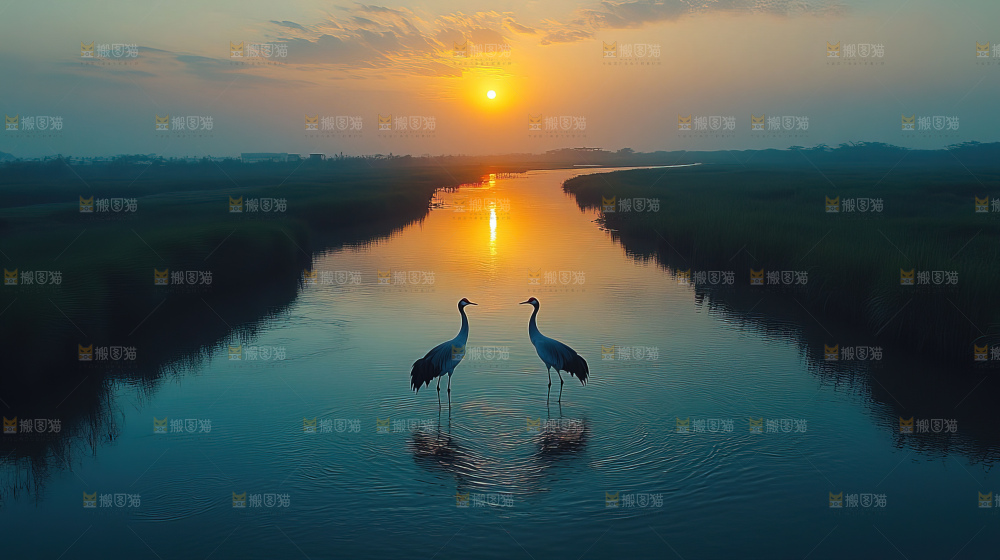 湿地栖息地沼泽自然环境保护区森林绿色