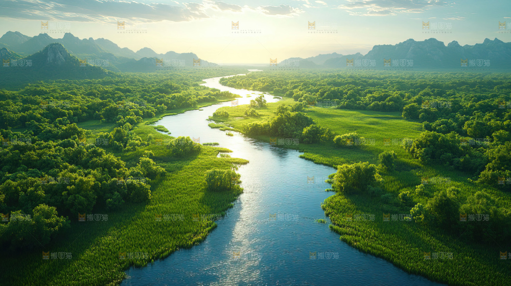 湿地栖息地沼泽自然环境保护区森林绿色