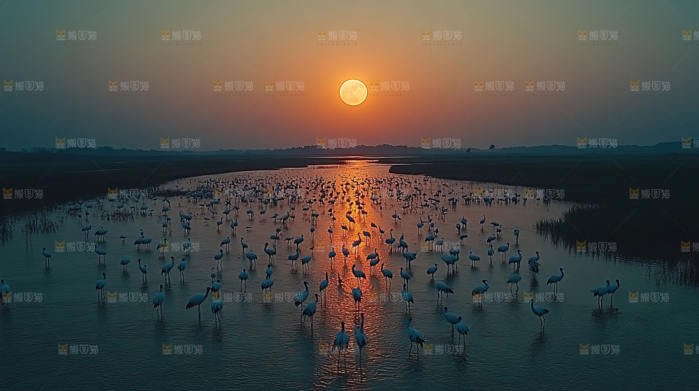 湿地栖息地沼泽自然环境保护区森林绿色