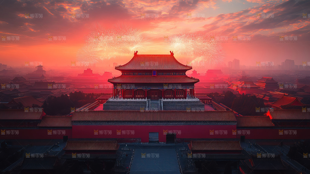 建筑城市中国元素文化遗产景点古典宫殿
