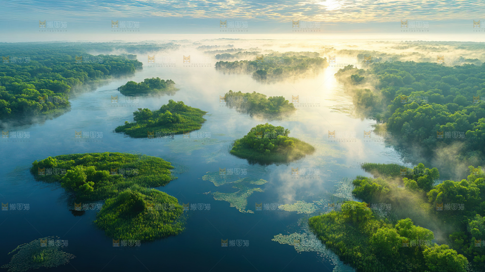 湿地栖息地沼泽自然环境保护区森林绿色