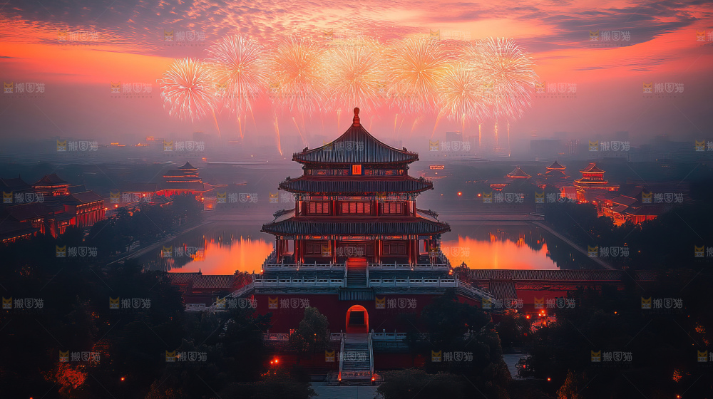 建筑城市中国元素文化遗产景点古典宫殿