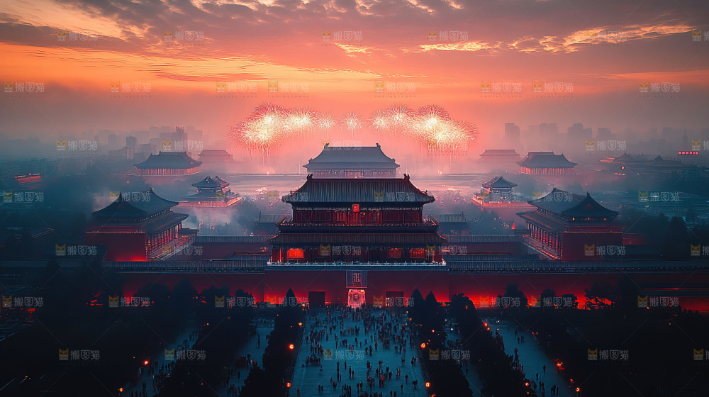 建筑城市中国元素文化遗产景点古典宫殿