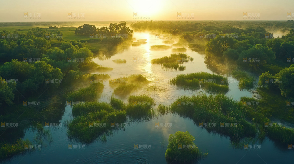 湿地栖息地沼泽自然环境保护区森林绿色