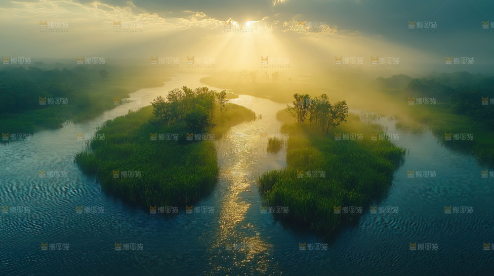 湿地栖息地沼泽自然环境保护区森林绿色