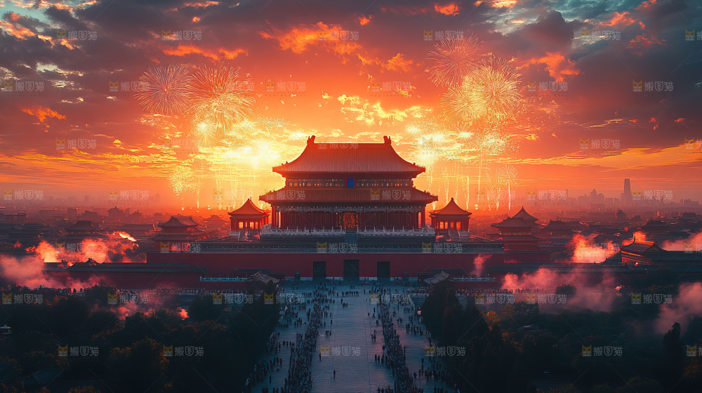 建筑城市中国元素文化遗产景点古典宫殿