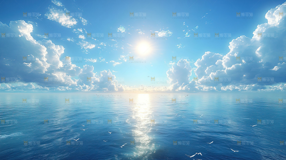 大海 海鸥 纯净 宁静 自然 风景