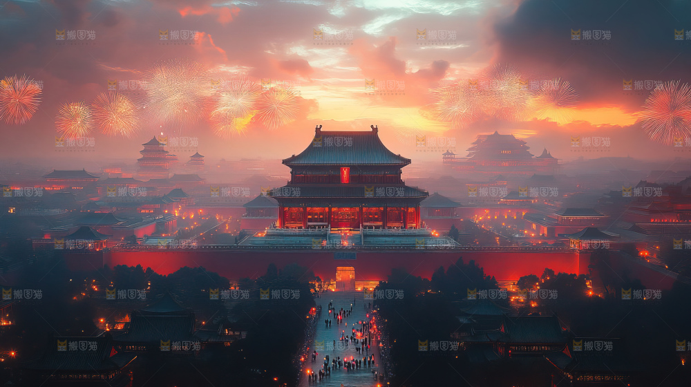 建筑城市中国元素文化遗产景点古典宫殿