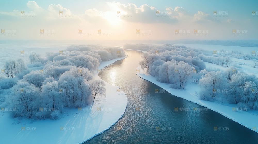 飞鸟湿地栖息鸟类生态水域风景