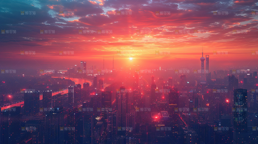 城市夜景 户外 万家灯火 繁华 都市风景
