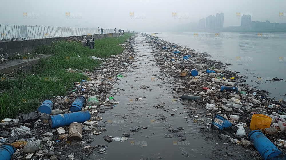 环境污染城市沦陷污染废水垃圾环境灾害