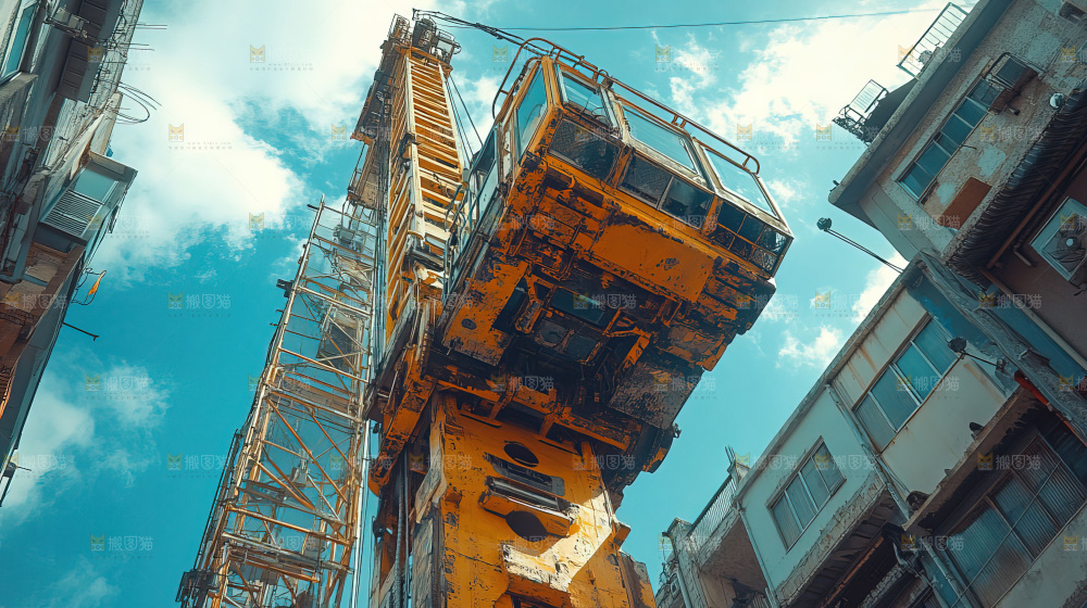 城市建设发展工地工人向上国富民强